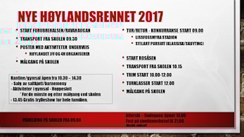 Nye Høylandsrennet 4.mars